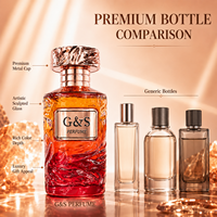 Botol Parfum Kosong Kaca Bentuk Bulat dengan Pompa Semprot Harga Pabrik 50ml/100ml, Dapat Disesuaikan dengan Sablon dan Kotak Kemasan Kosmetik