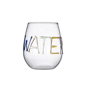 Taza de café de doble pared de vidrio de borosilicato resistente al calor con letras de monograma 3D de colores personalizados SNW - Product Image 5