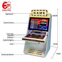 Máquina recreativa arcade retro de 32 pulgadas con pantalla LCD de alta definición, consola de videojuegos de lucha vertical con monedas españolas, Pandora Box profesional de metal