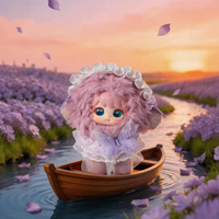 Adorable Poupée Fée Fleurie en Peluche Kawaii, Jouet de Collection 15cm, Figurine en Peluche Douce avec Robe en Dentelle et Nœud, Cadeau en Gros