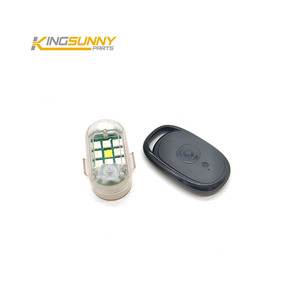 Mini lampe LED clignotante avec télécommande <span class=keywords><strong>sans</strong></span> <span class=keywords><strong>fil</strong></span>, lumières de sécurité pour la course en extérieur, lampe de guidon USB pour vélo électrique et vélo - Product Image 1