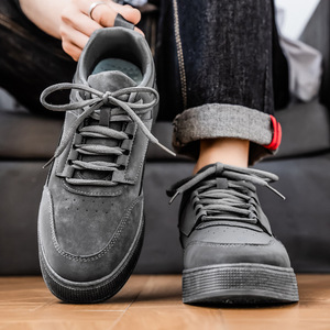Zapatos de Lona de Gamuza para Hombre, de Cuero, para las Cuatro Estaciones, de Caña Baja, Casuales, Versátiles, Resistentes al Desgaste, Talla Grande, Zapatillas Deportivas para Hombre - Product Image 3