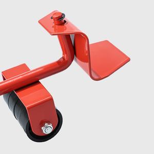 Ensemble de déplacement de meubles de qualité industrielle rouge, outils de levage pour objets lourds avec poignée en acier et plastique, support ODM personnalisé - Product Image 4