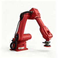 Brazo robótico industrial de 6 ejes para pulido, lijado y desbarbado automático de piezas metálicas fundidas.