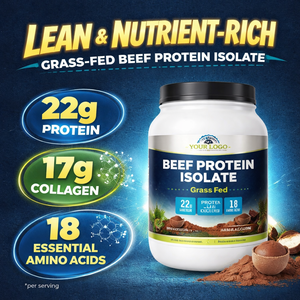 Suplemento de Proteína Isolada de Carne Bovina Natural para Crescimento Muscular e Fitness 22g de Proteína 17g de Colágeno 18 <span class=keywords><strong>Amino</strong></span>ácidos - Product Image 3