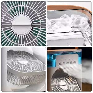 Ventilateur Brumisateur Portable USB Rechargeable avec 7 Couleurs LED et Boîte – Idéal pour la Promotion (Vente en Gros) - Product Image 4
