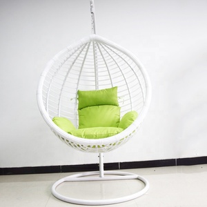 <strong>Outdoor</strong> Metal Frame Egg Shape Patio <strong>Swings</strong> <strong>Outdoor</strong> Rattan Garden Hanging <strong>Chair</strong> - Product Image 2
