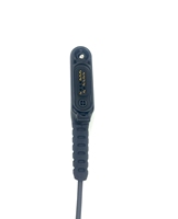 Headphone/Headset Bentuk D Handsfree Earpiece Berkabel PTT/Speaker Cocok untuk Motorola R7a R7 MPX600 Radio Digital Tanpa Kebisingan