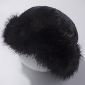 Зимняя теплая вязаная шапка-бини из искусственного меха для младенцев и малышей, на флисовой подкладке, утолщенная, ветрозащитная, всесезонная, унисекс, для детей и подростков - Product Image 5