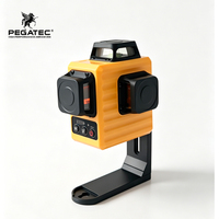 Niveau laser vert 3D PEGATEC 12 lignes 360° °   Outil de mesure laser à ligne croisée auto-nivelant