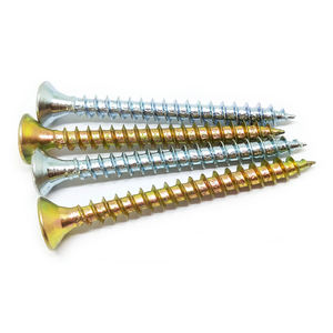 厂家直销木制品用黄锌涂层双沉头刨花板螺丝 - Product Image 3