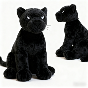 Cao cấp tùy biến con Beo đen đồ chơi sang trọng Búp bê thú nhồi bông đồ chơi với bản vẽ mẫu cho búp bê linh vật của công ty - Product Image 6