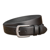 Ceinture Classique Homme en Cuir Véritable Pleine Fleur avec Boucle Ardillon, Logo Personnalisé, Style Vintage pour Jeans