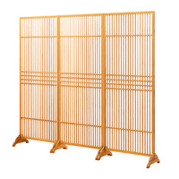 Nouvelle cloison d'écran multifonctionnelle simple pour salon, porte d'entrée, véranda, chambre pliable, mobile, style minimaliste chinois en bambou