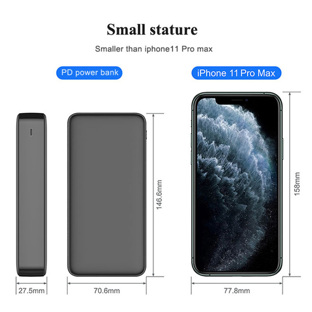 New EBY 20000mAh Li-Polymer Quick Charge Power Bank with Display OEM Travel Charging