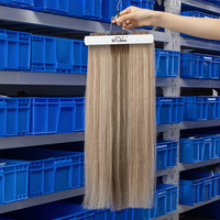 Extensions de cheveux humains doublement étirés Genius Weft européennes fines et invisibles