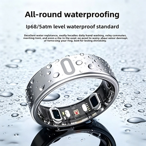Anneau intelligent léger en alliage de titane pour hommes, moniteur de santé pour la natation, les sports et la remise en forme, longue durée de vie de la batterie, sans frais d'abonnement - Product Image 1