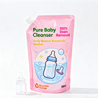Pochettes à bec verseur pour bébé de haute qualité personnalisées sacs d'emballage pour détergent liquide de lavage de soins personnels