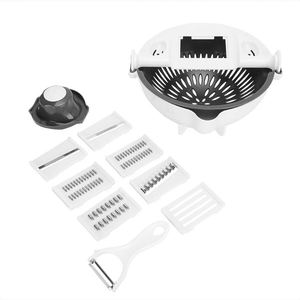 Plastic 17 in 1 Manual <b>Vegetable</b> Chopper Slicer <b>Shredder</b> with Stainless Steel Blades for Carrot and Potato Grating - Product Image 4