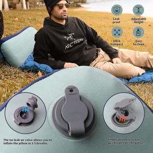 Almohada <span class=keywords><strong>inflable</strong></span> para playa, soporte para el cuello, almohada para <span class=keywords><strong>acampar</strong></span>, tumbona <span class=keywords><strong>de</strong></span> piscina portátil, almohada <span class=keywords><strong>de</strong></span> aire ligera para viajes, uso al aire libre - Product Image 5