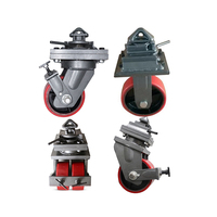 8 "10" 12 "pouces 4 5 6 7 8 9 10 tonnes roulette extérieure robuste en polyuréthane pivotant ISO Cargo conteneur d'expédition chariot roulettes à rouleaux
