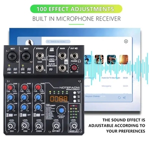 Consola mezcladora de interfaz de Audio de doble canal OTG profesional Sistema de placa de sonido inalámbrico Tarjetas de sonido de audio para música <span class=keywords><strong>en</strong></span> <span class=keywords><strong>vivo</strong></span> - Product Image 5