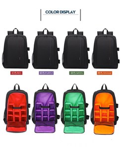Mochila de câmera e lentes grande capacidade, mochila fotográfica à prova d' água dupla <span class=keywords><strong>dslr</strong></span> para câmera, preço em atacado - Product Image 2