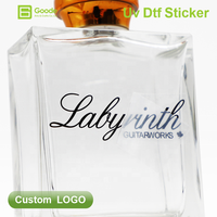 Étiquettes en cristal UV DTF écologiques Goode pour un emballage de produits durable, transferts personnalisés à frotter sur les supports en plastique, bois, céramique