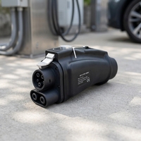 Adaptador Portátil con Certificación CE, Nuevo, de GB/T a Tipo 2, 32A, Convierte la Estación de Carga GB/T a Conector de Vehículo Tipo 2 para Vehículos Eléctricos de la UE