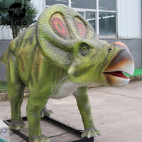 Modèle de dinosaure animatronique grandeur nature, décoration réaliste pour parc, attraction de thème en plein air