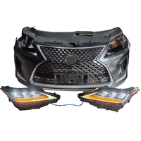 Pare-chocs avant d'occasion pour Lexus RX300 RX350 RX450H 2020-2021 Kit de carrosserie de calandre de ventilateur de radiateur noir