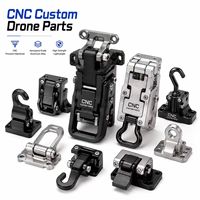 Pièces de rechange personnalisées pour drone en aluminium 6061 de qualité aérospatiale, usinées CNC, connecteur de bras de châssis pour usinage de multicoptères