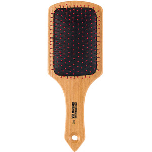 Cepillo de madera Sheng Da 920 con dientes de acero rojo, peine de masaje de uso profesional - Product Image 3
