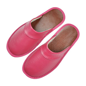 Mules unisexes en cuir de vachette pleine fleur à bout fermé, souples et confortables, pour la maison et le bureau - Product Image 3