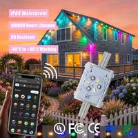 Lumières LED Pixel Point RGBW programmables, étanches IP68, pour extérieur, 48V, effet méduse, Wifi, éclairage de Noël permanent sur rail