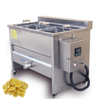 Friteuse électrique commerciale Tofu Yam Falafel, Double réservoir, appareil de friture pour la cuisine des nouilles instantanées, avec entonnoir