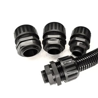 Passe-câble étanche IP68 en plastique PG7 PG9 PG11 PG16 Blanc Noir pour l'étanchéité des entrées de câbles à tête fixe