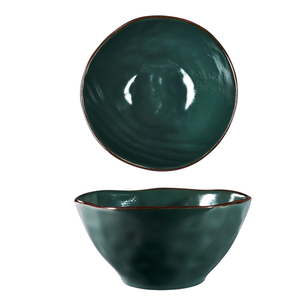 LÍNEA MEDITERRÁNEA - TAZA PARA ENMIXTURAR DE GRES VERDE OSCURO DIAMETRO 17CM ALTURA 8CM - Product Image 1