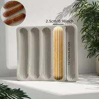 Moule de cuisson en silicone pour 6 éclairs au chocolat, desserts, longs gâteaux en forme de doigt, ustensile de pâtisserie pour la cuisine