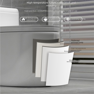 Inodoro de una pieza con tanque de agua súper bajo, antisalpicaduras, anticongelante, sin grietas, North and South Beauty - Product Image 4