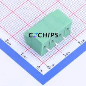 KF250NH-5.0-4P Spring Terminal Block Through hole Component (THT),P=5mm Connector 1x4P 5mm Green 4P - Product Image 2