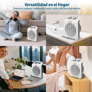 Stufa elettrica 2000W 2 livelli di potenza Grigio scuro - Product Image 5