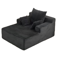 Fauteuil-lit simple en tissu compressé sous vide pour dortoir universitaire, studio, appartement, bureau ou sieste – Vente en gros