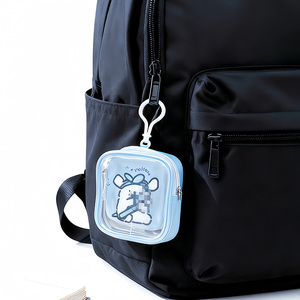 กระเป๋า PVC โชว์ตุ๊กตา10ซม. กระเป๋าใส่ตุ๊กตาอะนิเมะสะสมกันฝุ่นกระเป๋าพกพา PVC ใสพกพาได้ - Product Image 4