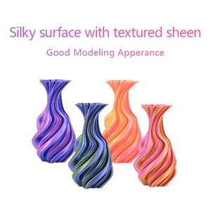 Lyjenny 1KG Filamento a granel para impresoras 3D Dual-Color Azul + Verde brillante 1,75mm Textura de seda Impresora 3D multicolor Varilla de seda" - Product Image 5