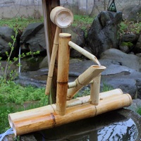 Cuillère à eau en bambou de 65 cm, goutteur d'eau pour l'aménagement paysager de la cour