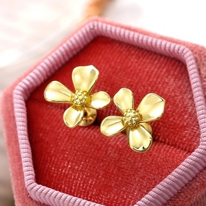 Orecchini a Perno Floreali in Metallo, Eleganti e Chic, Gioielli a Forma di Fiore per Donne, per Uso Quotidiano, Feste, Accessorio Regalo - Product Image 2