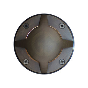 Basse tension 12V AC/DC MR16 lumière de paysage en laiton étanche lumière dans le sol avec lumière de jardin à 4 voies - Product Image 2