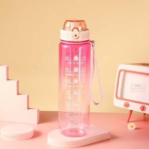 Starlii Bpa Miễn Phí Trong Suốt Rõ Ràng Gradient Motivationalsport Nhựa Chai Nước 1L/32Oz Với Motivational Thời Gian Đánh Dấu Quy Mô - Product Image 4