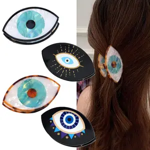 HUIXIN New French Handmade Evil Eye Hair Claw Clip Fashionable High End Custom Acetate Hair Claw For Women